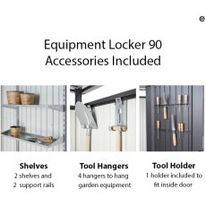 Biohort Equipment Locker 90 - Accessories included