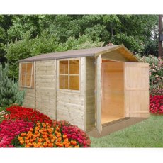 10 x 7 (2.97m x 2.05m) Shire Guernsey Pressure Treated Apex Shed