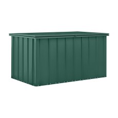 5 x 3 Globel Metal Cushion Storage Box - Green - lid closed