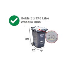 Dimensions of bins to fit in 8 x 3 Lotus Metal Triple Bin Store in Anthracite Grey
