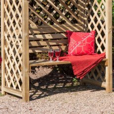 Rowlinson Jaipur Garden Arbour - showing seating area