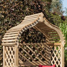 Rowlinson Jaipur Garden Arbour - showing top of arbour