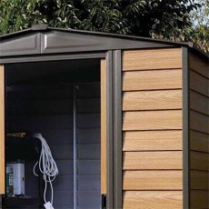 Rowlinson Garden Products 6 x 5 (1.94m x 1.51m) Rowlinson Woodvale Metal Shed