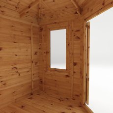 3m x 3m Mercia Corner Log Cabin (28mm to 44mm Logs) - Internal View