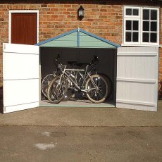 Shire Shiplap Bike Storage - Doors open