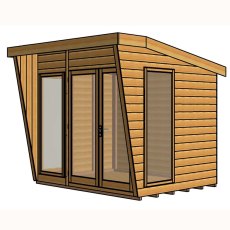 8 x 6 Shire Highclere Summerhouse - Digital side view