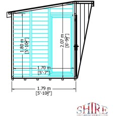 8 x 6 Shire Highclere Summerhouse - Internal view