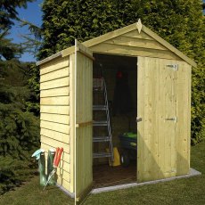 4 x 6 (1.20m x 1.83m) Shire Overlap Pressure Treated Shed - Windowless