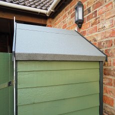 Side view of 4 x 3 Shire Overlap Shed with Double Doors - Windowless