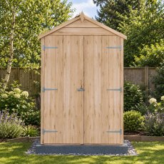 4 x 3 Shire Value Overlap Shed with Shelves – front view