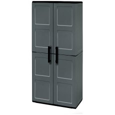 Shire 2 x 1 (0.7m x 0.39m) Shire Large Plastic Storage Cupboard with Shelves