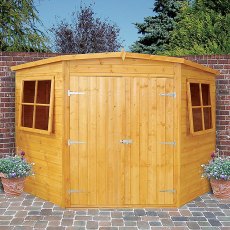 Shire 10 x 10 (2.99m x 2.99m) Shire Tongue and Groove Corner Shed
