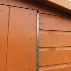 7 x 6 Shire Shed and Log Store piano hinges on door