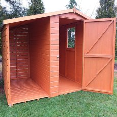 7 x 6 Shire Shed and Log Store empty