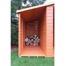 7 x 6 Shire Shed and Log Store showing log store