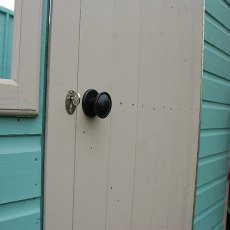 Shire Sun Pent Shiplap Potting Shed - door with rim lock