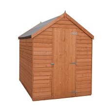 8 x 6 Shire Value Overlap Shed - Windowless - angled front view