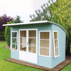 10 x 6 Shire Orchid Summerhouse - Painted with windows open