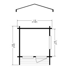 Shire Salcey Log Cabin Playhouse - Base plan