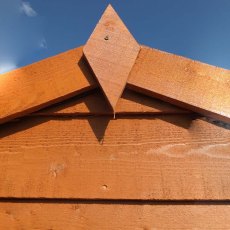 8 x 6 Overlap Windowless Shed with Double Door - Detail of finial