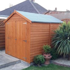 8 x 6 Overlap Windowless Shed with Double Door