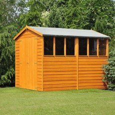 Shire 10 x 10 Overlap Workshop Shed - angle view