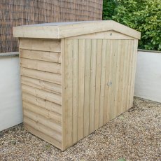 Forest Apex Large Outdoor Store 6x3 wooden storage unit with double doors closed
