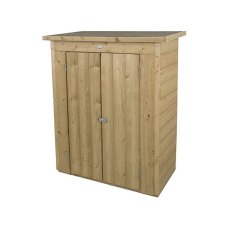 Forest Shiplap Pent Garden Store 3x2 wooden storage unit with doors closed