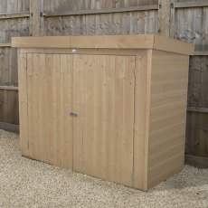 Forest Shiplap Pent Large Outdoor Store 6x3 wooden storage unit with doors closed