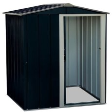 5 x 4 Sapphire Apex Metal Shed in Anthracite Grey