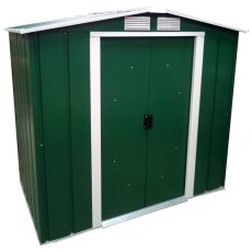 Sapphire 6 x 4 (1.92m x 1.12m) Sapphire Apex Metal Shed in Green