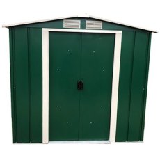 Sapphire 6 x 6 (1.92m x 1.72m) Sapphire Apex Metal Shed in Green