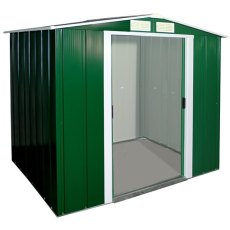 Sapphire 6 x 6 (1.92m x 1.72m) Sapphire Apex Metal Shed in Green