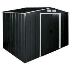 8 x 6 Sapphire Apex Metal Shed in Anthracite Grey