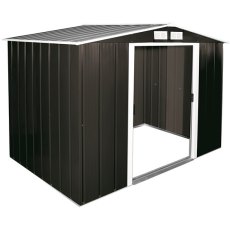 Sapphire 8 x 6 (2.52m x 1.72m) Sapphire Apex Metal Shed in Anthracite Grey