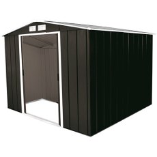 Sapphire 8 x 8 (2.52m x 2.32m) Sapphire Apex Metal Shed in Anthracite Grey