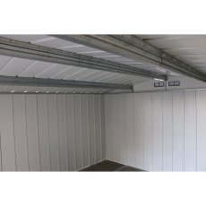 10 x 8 Sapphire Apex Metal Shed (Anthracite Grey) - internal walls and roof