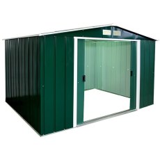 Sapphire 10 x 8 (3.12m x 2.32m) Sapphire Apex Metal Shed in Green