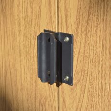 10 X 6 (3.13m X 1.81m) Rowlinson Woodvale Metal Shed - hinges