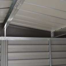 10 X 6 (3.13m X 1.81m) Rowlinson Woodvale Metal Shed - isolated view - top view