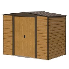 10 X 6 (3.13m X 1.81m) Rowlinson Woodvale Metal Shed - isolated view