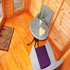 7x7 Shire Larkspur Corner Summerhouse - view from above interior