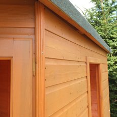 10 x 10 Shire Larkspur Corner Summerhouse - External wall view