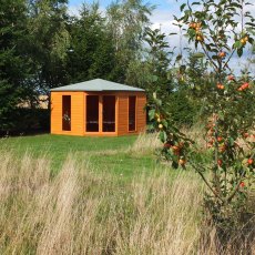 10 x 10 Shire Larkspur Corner Summerhouse - External distant shot