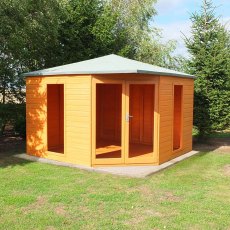 10 x 10 Shire Larkspur Corner Summerhouse - exterior