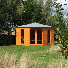 10 x 10 Shire Larkspur Corner Summerhouse - distant view