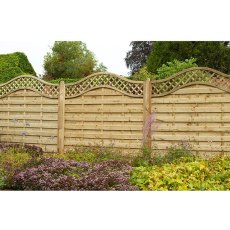 6ft High Forest Prague Fence Panels - Pressure Treated