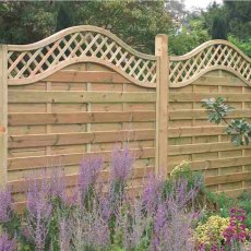 6ft High Forest Prague Fence Panels - Pressure Treated