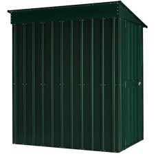 Lotus 4 x 8 (1.13m x 2.34m) Lotus Lean-To Metal Shed in Heritage Green