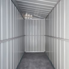 4 x 8 Globel Lean-To Metal Shed In Green - internal
